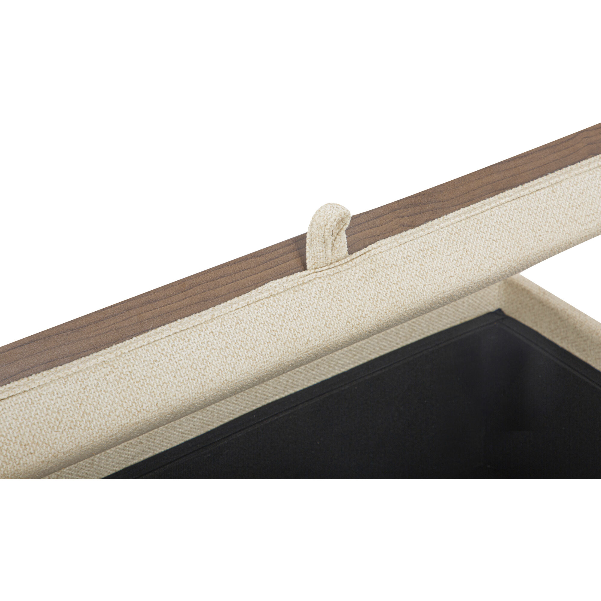 Montana 13.4 inch White Storage Ottoman